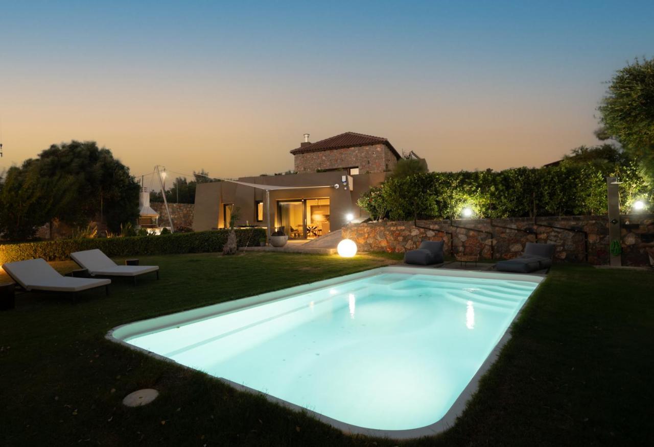 Lithari Luxury Villa With Private Pool, Your Perfect Retreat, Crete Ágios Nikolaos Exterior foto