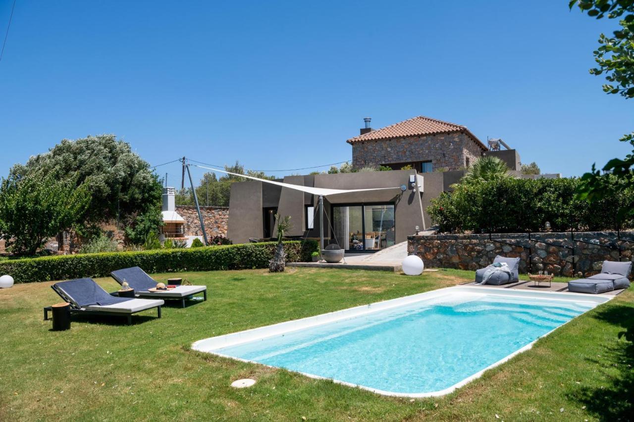 Lithari Luxury Villa With Private Pool, Your Perfect Retreat, Crete Ágios Nikolaos Exterior foto